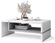 ФОЛК Бял/Бетон Милениум - МОДЕРНА ХОЛНА МАСА С РАФТ