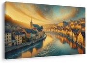 Картина на платно – Град в утринна светлина