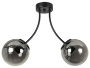 Плафон РИО, черен/сив, 2xE27