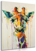 Картина на платно – Жираф с имитация на живопис