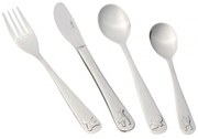 Комплект прибори за деца с животни KingHoff KH 3586, 4 части, Гланц, Неръждаема стомана