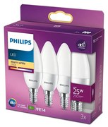 К-кт 3бр. LED крушки Philips B35 E14/4W/230V 2700K