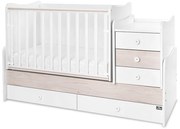 LORELLI Classic Трансформиращо се легло-люлка 70/160 см. MAXI PLUS БЯЛ/СВЕТЪЛ ДЪБ
