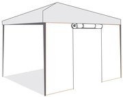 Страница за шатра Tent Pro 3х3 с врата с цип бяла