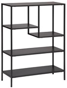 Етажерка atmosphera Gota, 5 нива, 75x100 cm, Метал, Черен