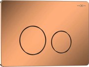 Mexen Tex 06 бутон за измиване от неръждаема стомана, розово злато гланц - 6106-09