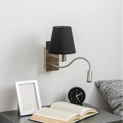 Brilagi - LED Аплик NUBILA 1xE27/25W/230V + LED/3W хром/черен