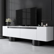 ТВ шкаф Bohem, цвят Бял Черен