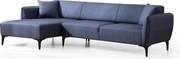 Син ъглов диван , ляв ъгъл Belissimo – Balcab Home