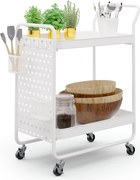 Klarstein Chibi , количка за сервиране, 2  полици, метална, кошници, куки, мобилна