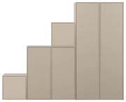 Кремав модулен гардероб от борова дървесина 250x200 cm Daily – vtwonen