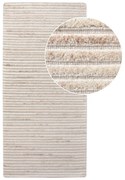Кремава ръчно изработена вълнена пътека 80x180 cm Mango – House Nordic