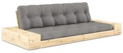Сив разтегателен диван 244 cm Base – Karup Design