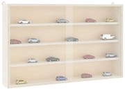 4017386 vidaXL Дървена колекционерска витрина с врати 60x8,5x37 см