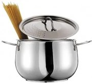 Иноксова тенджера за спагети с перфориран капак ф21см 4.5л INOXRIV-LOVE STORY (63008010)