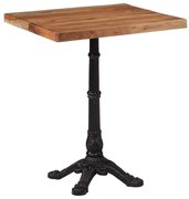 321085 vidaXL Бистро маса, 60x60x76 см, акациево дърво масив