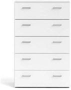 Бял висок скрин 74x115 cm Space – Tvilum