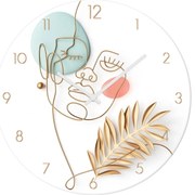 Стъклен стенен часовник ø 30 cm Feminine line - Styler