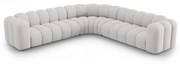 Светлосив шенилов модулен ъглов диван Lupine – Micadoni