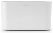 Кутия за аксесоари за баня Brabantia ReNew 1003494, Устойчива на корозия, Вътрешен разделител, Противоплъзгаща основа, Бял