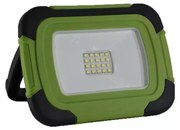 LED Акумулаторен прожектор SAMSUNG CHIP LED/10W/3,7V IP44 6400K 3600 mAh зелен