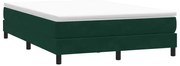 3315834 vidaXL Box Spring Легло без матрак Тъмнозелено 160x210 cm Кадифе