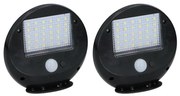 Grundig - Комплект 2x LED соларни стенни лампи с сензор LED/3,2V 600 mAh