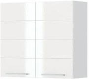 Висящ шкаф Hudson V7-80-2K-White - White glossy