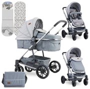 Детска комбинирана количка S-500 LORELLI - Grey Venice