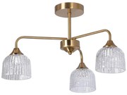 Висящ полилей 3xE14/60W/230V златист