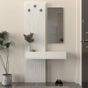 Меламинов закачалка Elois в бял цвят 96.6x26.8x195.5см.