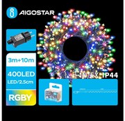 Aigostar - LED външна коледна гирлянда 400xLED/8 режима 13m IP44 многоцветна