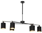 Интелигентен висящ аплик черен регулируем с 6 Wifi B35 - Lofty