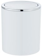 WENKO 23930100 - Кош INCA, 14 x 16,8 cm, бял/лъскав хром