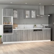 815562 vidaXL Долно шкафче, Lyon сив сонома, 60x46x81,5 см, инженерно дърво