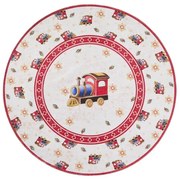 Червен кръгъл килим с коледен мотив ø 160 cm Toy's Delight Train – Villeroy&amp;Boch