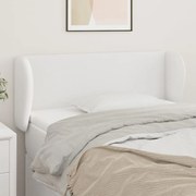 3116937 vidaXL Горна табла с уши, Бяла, 83x23x78/88 см, изкуствена кожа