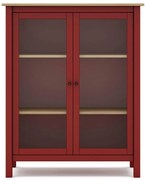 Червен/естествен шкаф от борова дървесина 90x110 cm Misti - Marckeric