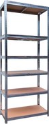 Метален складов стелаж с 6 рафта 180 × 90 × 40 см