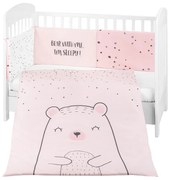 KIKKA BOO Сет 2 части EU STYLE 60х120 BEAR WITH ME PINK