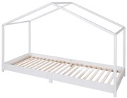 Бяло детско легло тип къща 90x200 cm Montessori – Roba