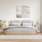 818356 vidaXL Стенни шкафове, 2 бр, 31,5x30x30 см, бор масив