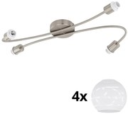 Eglo - LED Спот MY CHOICE 4xE14/4W/230V хром/бял