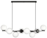 Полилей ФИОРЕ, черен/бял, 8xE27