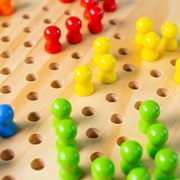 Bigjigs - Дървена настолна игра - Китайски шах 34001