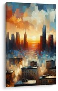 Картина на платно – Залез над града