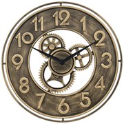 Стенен часовник atmosphera Jacob, Ø48 см, Метал, Златен цвят