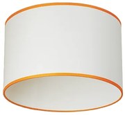Плафон СЕНА, ø300, бял, абажур Шинц Бял/Оранж, 1xE27