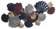 Декорация за стена DKD Home Decor Метал Многоцветен Раковини (119 x 9 x 60 cm)