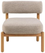 Бежово кресло от плат букле Burley – Actona